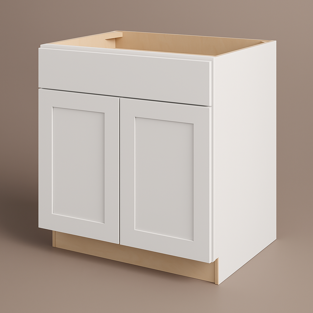Hampton Bay Avondale 30" Alpine White Shaker Base Kitchen Cabinet