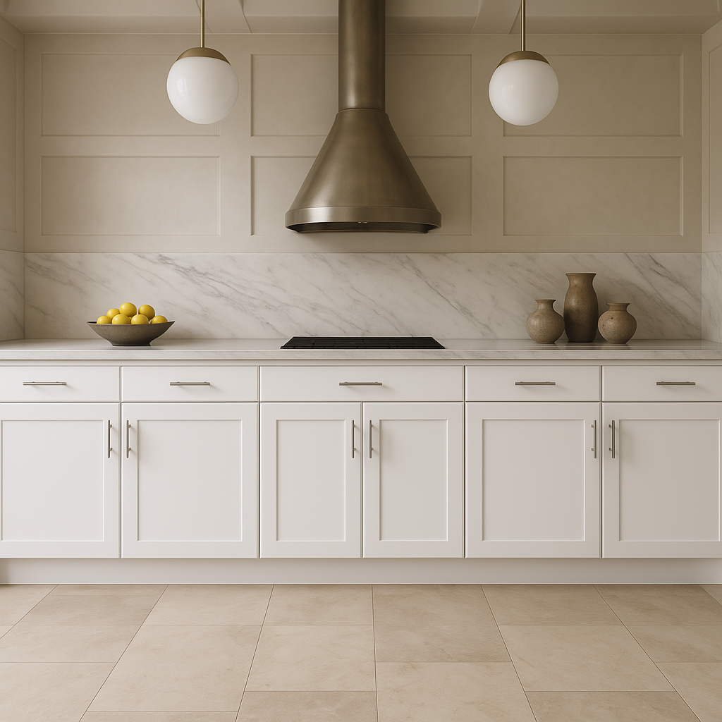 Hampton Bay Avondale 30" Alpine White Shaker Base Kitchen Cabinet
