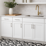 Hampton Bay Avondale 24 in. Alpine White Shaker Base Kitchen Cabinet