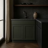 Hampton Bay Avondale 30-inch Fern Green Shaker Base Kitchen Cabinet