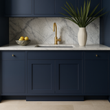 Hampton Bay Avondale Ink Blue Shaker Sink Base Cabinet, 30 in. W x 24 in. D x 34.5 in. H