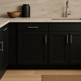 Hampton Bay Avondale Raven Black Shaker Base Kitchen Cabinet - 21 in. W x 24 in. D x 34.5 in. H