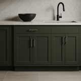 Hampton Bay Avondale 27 in. Fern Green Shaker Base Kitchen Cabinet