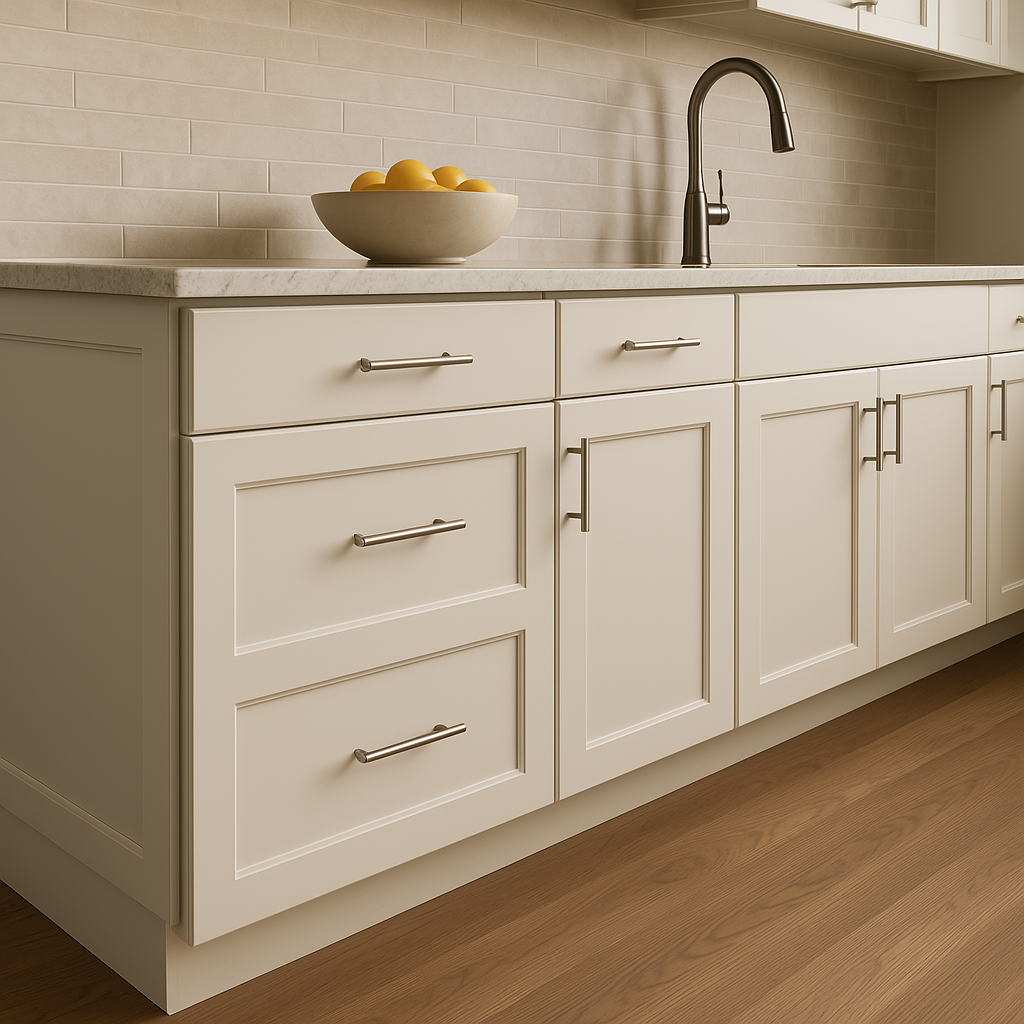 Hampton Bay Avondale 24" Shaker Base Kitchen Cabinet in Antique White