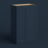 Hampton Bay Avondale Ink Blue Shaker Wall Kitchen Cabinet - 30x12x42