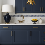 Hampton Bay Avondale Ready to Assemble Plywood Shaker Base Kitchen Cabinet in Ink Blue
