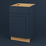 Hampton Bay Avondale Ready to Assemble Plywood Shaker Base Kitchen Cabinet in Ink Blue