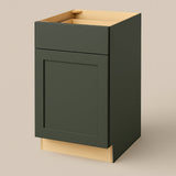 Hampton Bay Avondale 21" Shaker Base Kitchen Cabinet in Fern Green