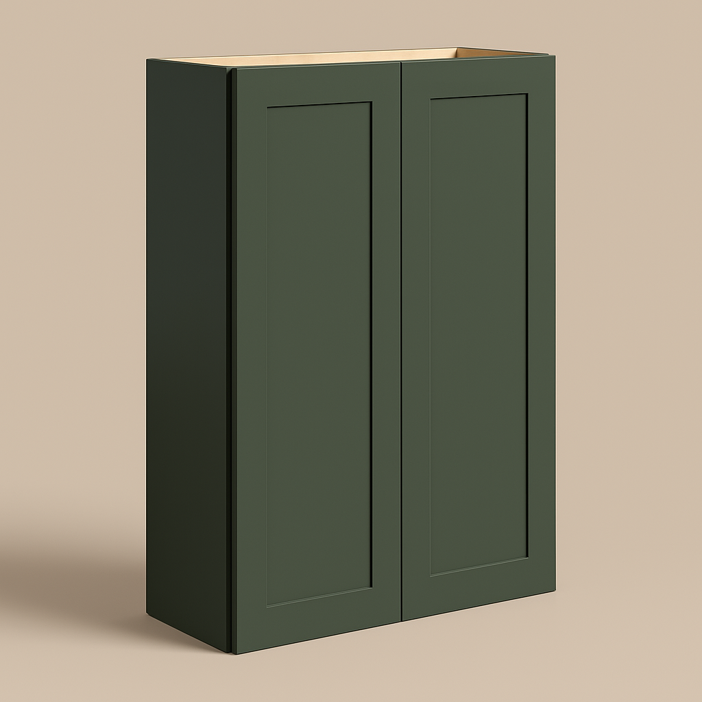 Hampton Bay Avondale 30" Shaker Wall Kitchen Cabinet in Fern Green