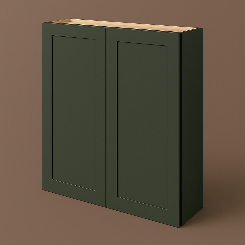 Hampton Bay Avondale 36-inch Fern Green Shaker Wall Kitchen Cabinet