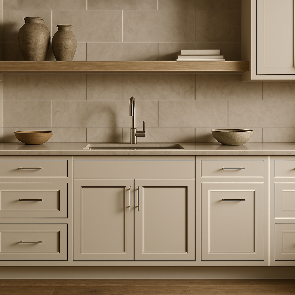 Hampton Bay Avondale Shaker Sink Base Kitchen Cabinet, Antique White
