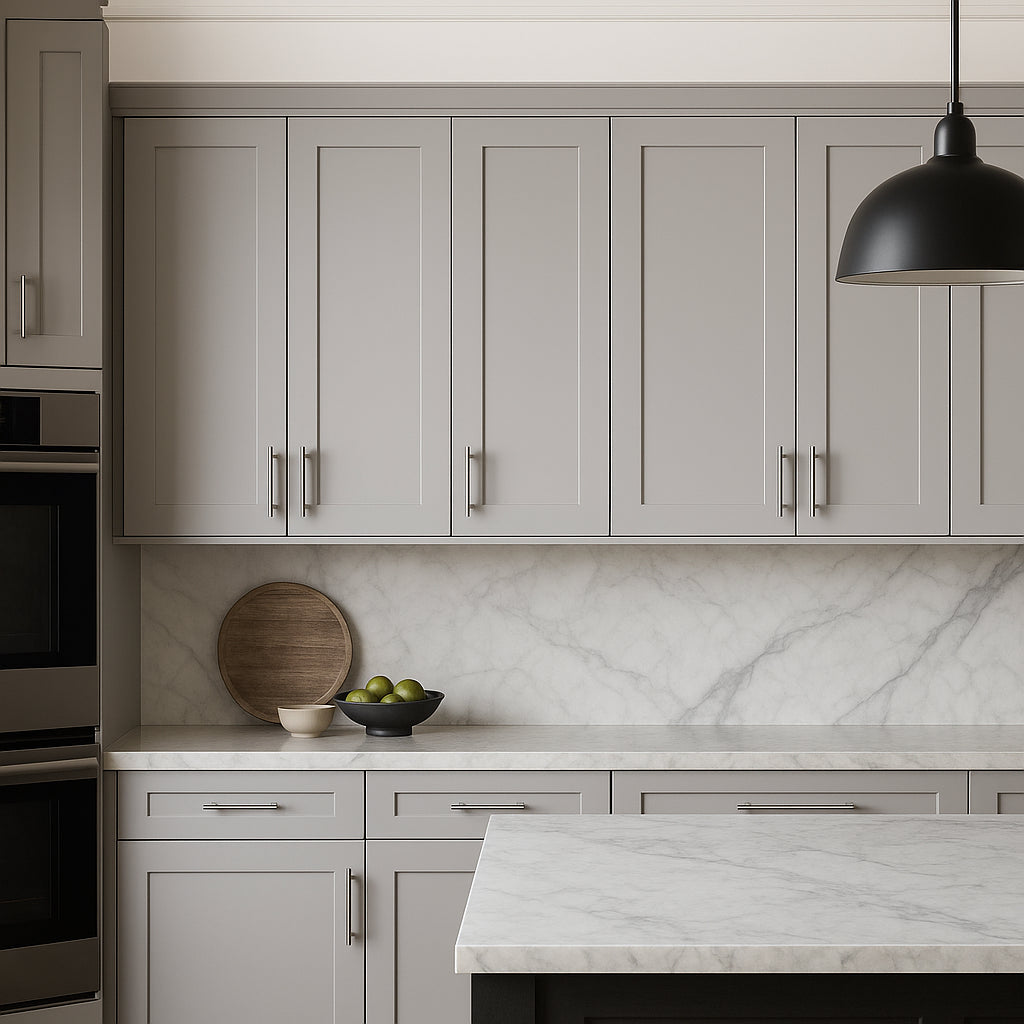 Hampton Bay Avondale Shaker Wall Kitchen Cabinet, Dove Gray, 36x12x36