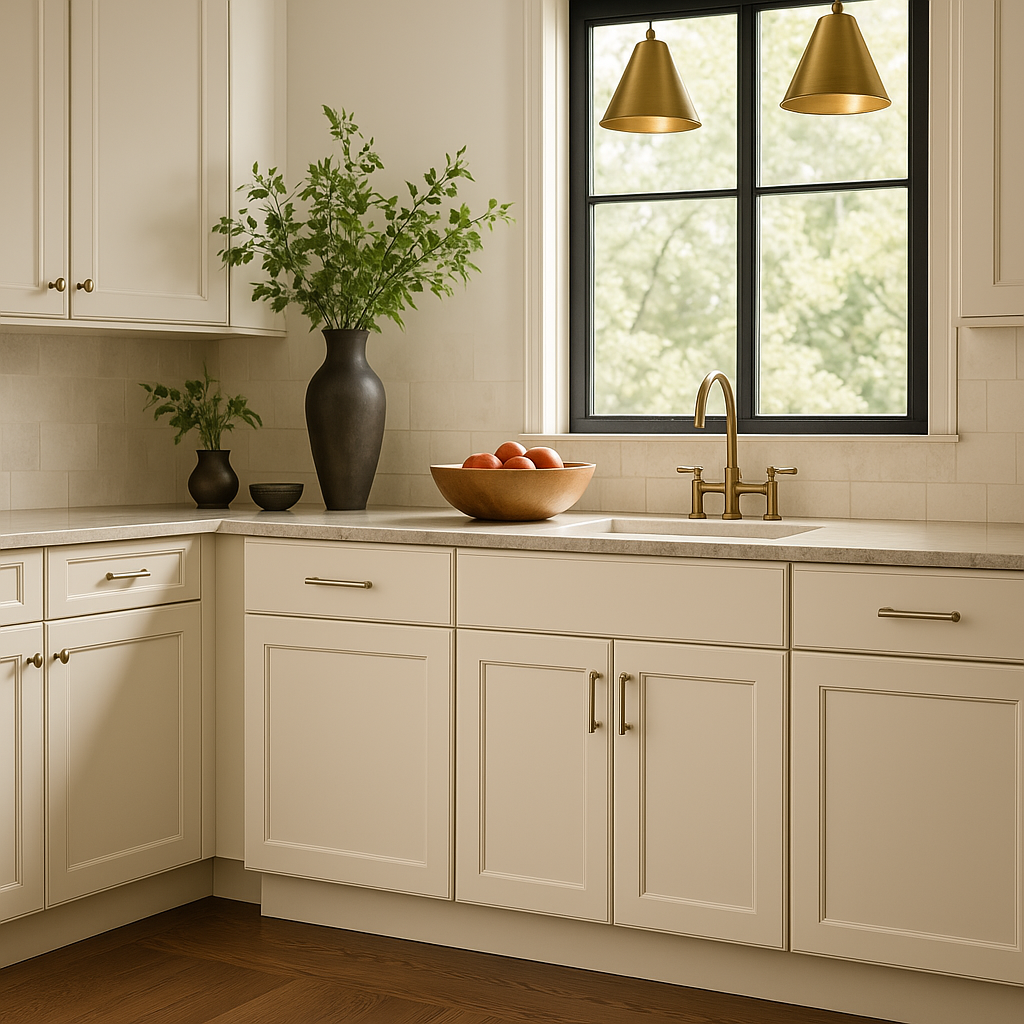 Hampton Bay Avondale 27-inch Shaker Base Kitchen Cabinet in Antique White