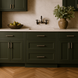 Hampton Bay Avondale 24" Shaker Drawer Base Cabinet in Fern Green