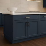 Hampton Bay Avondale Ink Blue Shaker Base Kitchen Cabinet - 36 in. W x 24 in. D x 34.5 in. H