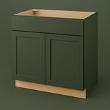 Hampton Bay Avondale 36-inch Fern Green Shaker Base Kitchen Cabinet