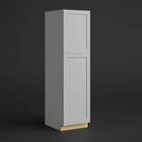 Hampton Bay Avondale Shaker Pantry Kitchen Cabinet, Dove Gray, 18x24x84 in.