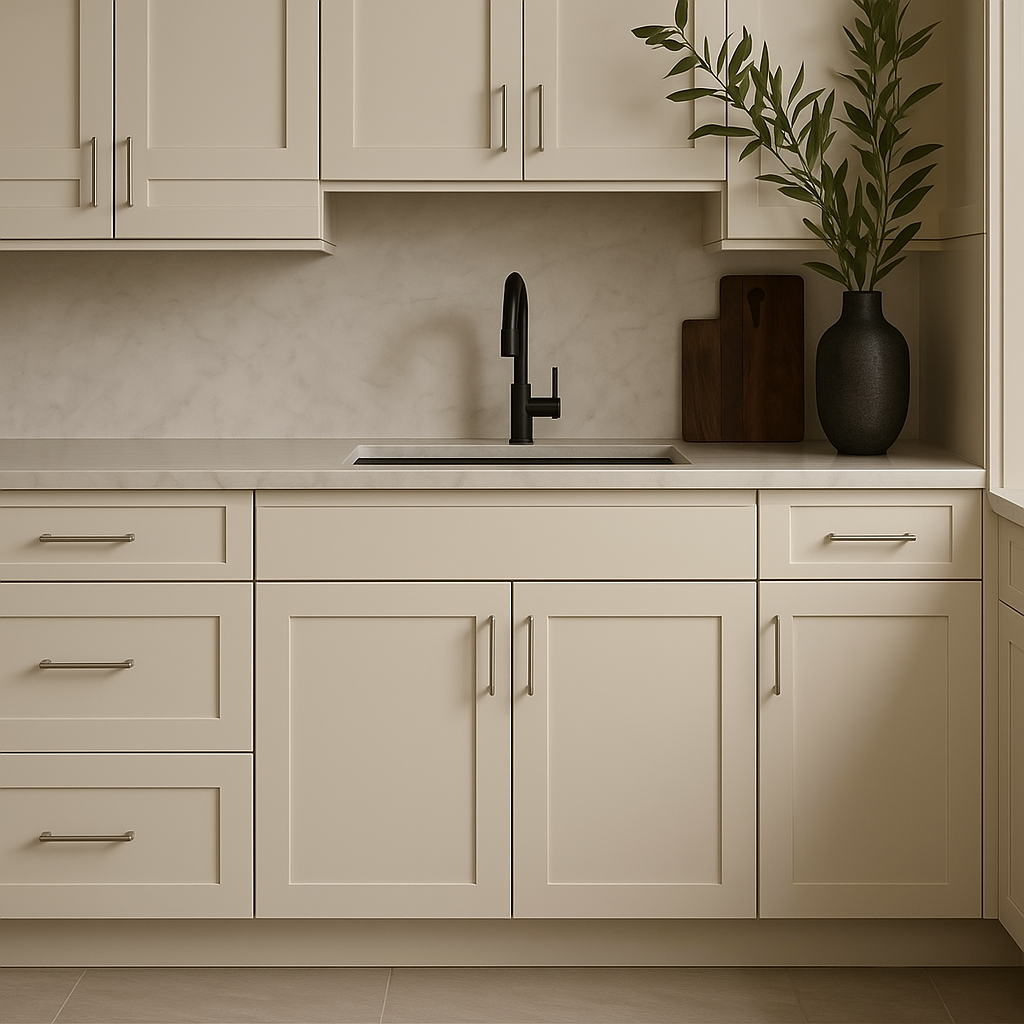 Hampton Bay Avondale 36-inch Shaker Base Kitchen Cabinet in Antique White
