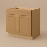 Hampton Bay Avondale 36" Shaker Base Kitchen Cabinet in White Oak