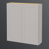 Hampton Bay Avondale 36" Dove Gray Shaker Wall Kitchen Cabinet