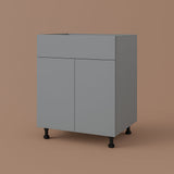 Cambridge Radiance Matte Grey Slab Base Kitchen Cabinet - 30 in. W x 24 in. D x 34.5 in. H