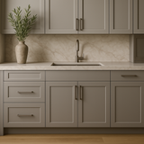 MILL'S PRIDE Richmond Vesuvius Gray Shaker Kitchen Cabinet - Ready to Assemble