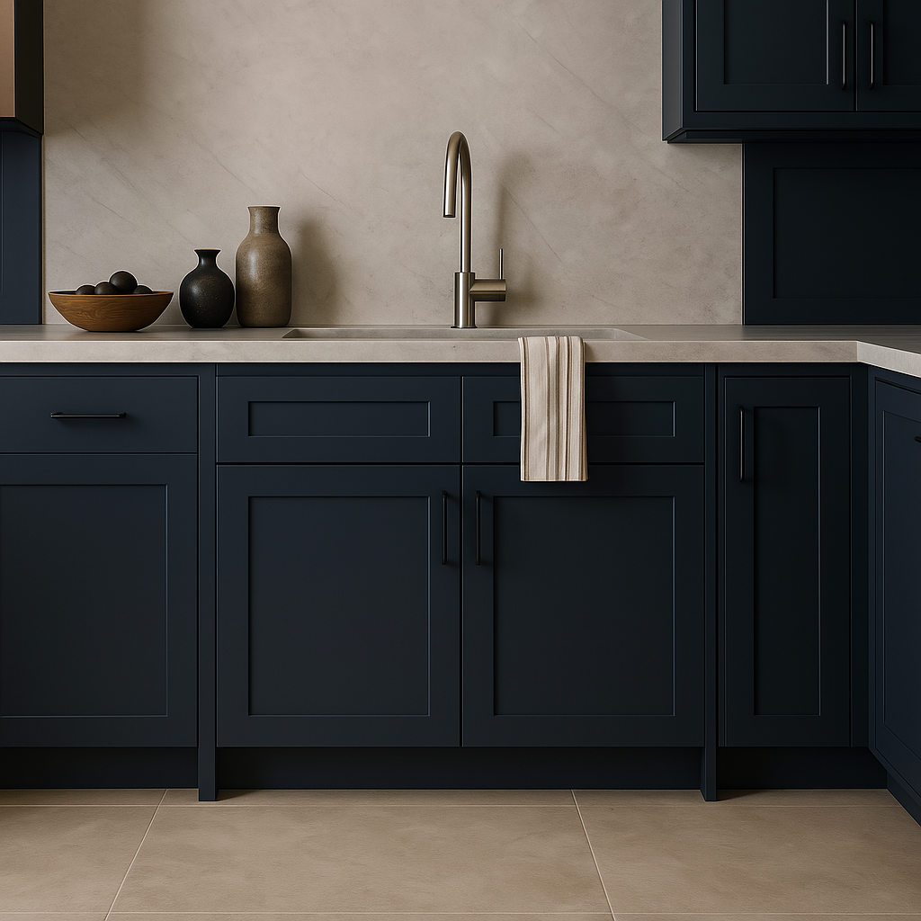 MILL'S PRIDE Valencia Blue Sink Base Cabinet - 36" Wide