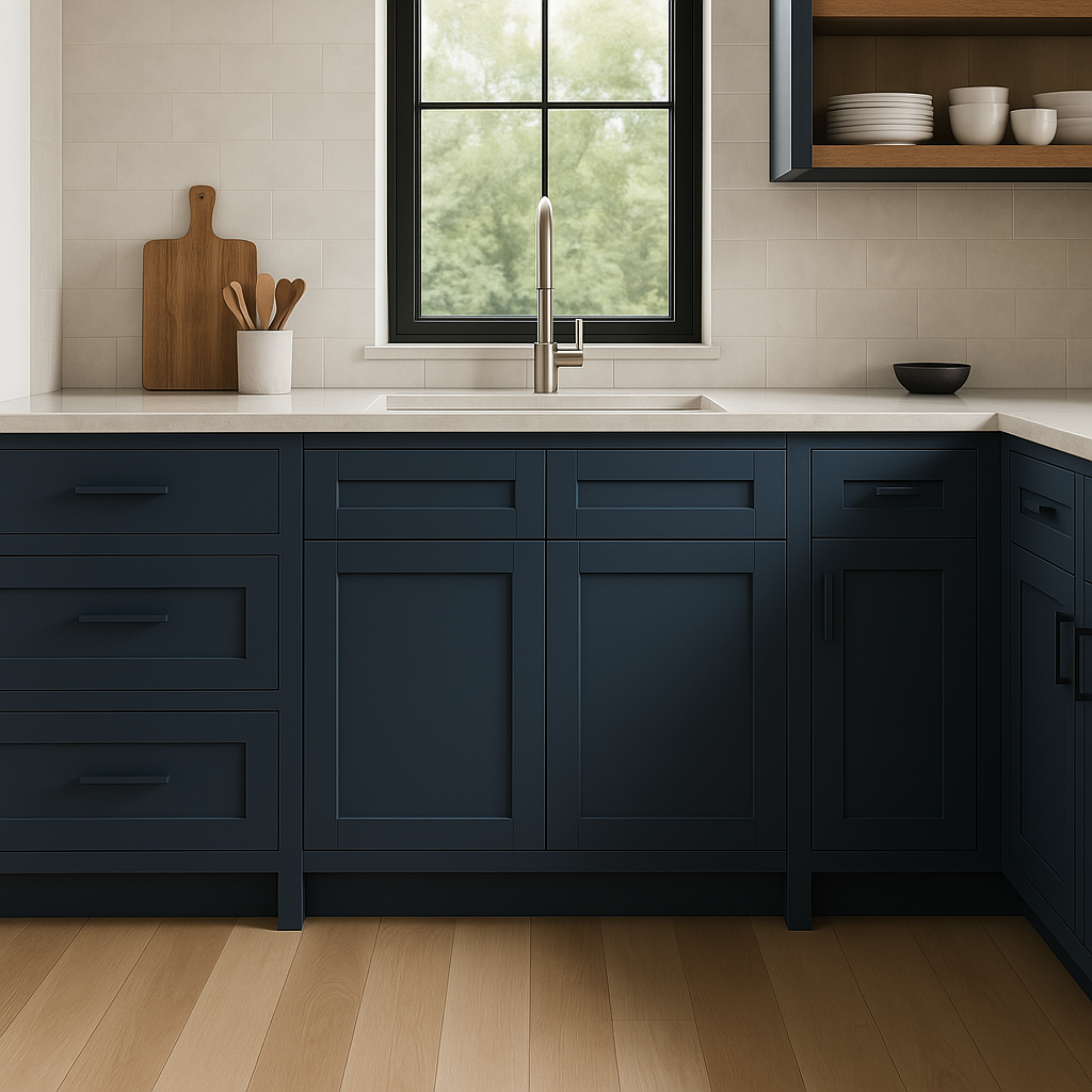 MILL'S PRIDE Valencia Blue Sink Base Cabinet - 36" Wide
