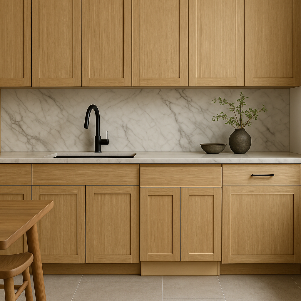 Hampton Bay Avondale 27-inch White Oak Shaker Base Kitchen Cabinet