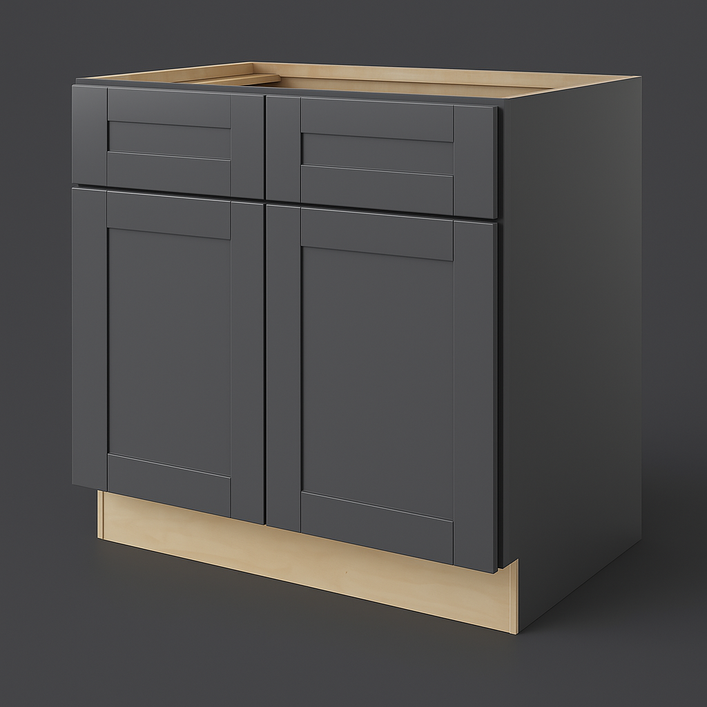 MILL'S PRIDE Richmond Venetian Onyx Shaker Base Kitchen Cabinet - Soft Close, Ready to Assemble