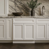 PELHAM & WHITE Keyport Shaker 30" White Plywood Kitchen Cabinet