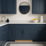 MILL'S PRIDE Valencia Blue Shaker Base Kitchen Cabinet - 30 in W x 24 in D x 34.5 in H