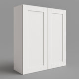 MILL'S PRIDE Richmond Verona White Shaker Wall Kitchen Cabinet - 30 in W x 12 in D x 42 in H