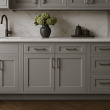 MILL'S PRIDE Richmond Vesuvius Gray Shaker Base Kitchen Cabinet - 36 in W x 24 in D x 34.5 in H