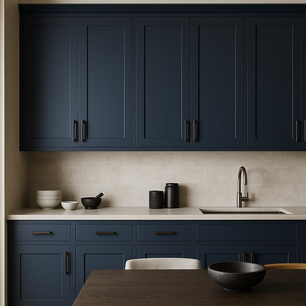 MILL'S PRIDE Valencia Blue Shaker Wall Kitchen Cabinet - 30" W x 12" D x 42" H