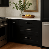 Hampton Bay Avondale 30" Shaker Drawer Base Cabinet in Raven Black