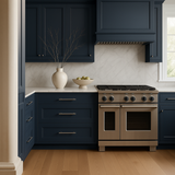 Hampton Bay Avondale 36 in. Ready to Assemble Plywood Shaker Drawer Base Kitchen Cabinet in Ink Blue