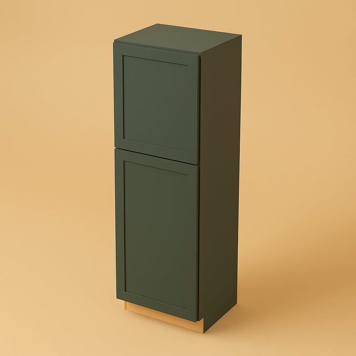 Hampton Bay Avondale 18 in. W x 24 in. D x 84 in. H Ready to Assemble Plywood Shaker Pantry Kitchen Cabinet in Fern Green