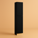 Hampton Bay Avondale 18 in. W x 24 in. D x 96 in. H Ready to Assemble Plywood Shaker Pantry Kitchen Cabinet in Raven Black