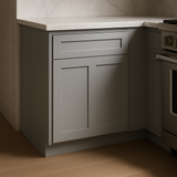WOWOW Gray Base Kitchen Cabinet with 2 Doors and 1 Drawer - 30 in. W x 24 in. D x 34.5 in. H