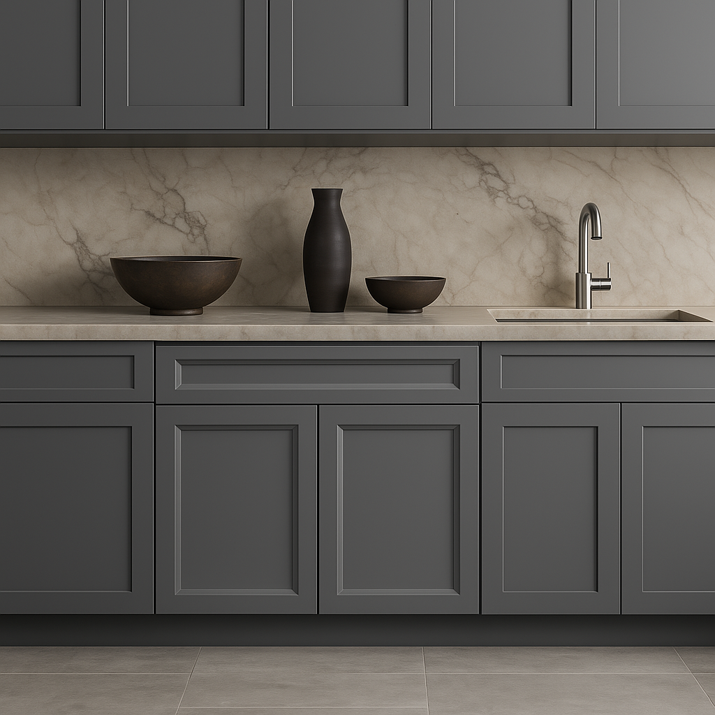 PELHAM & WHITE Keyport Shaker 36" Charcoal Base Kitchen Cabinet