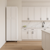 Cambridge Everest Shaker Pantry Kitchen Cabinet, 24x24x84, White