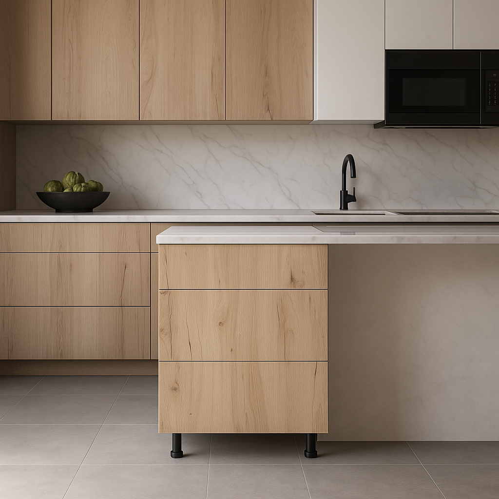Cambridge Radiance Ready-to-Assemble Light Oak Kitchen Cabinet, 30 in.