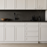 HOMEIBRO Shaker White Plywood Kitchen Cabinet with 4 Drawers - 21 in. W x 24 in. D x 34.5 in. H