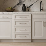 HOMEIBRO Shaker White Plywood Kitchen Cabinet with 4 Drawers - 21 in. W x 24 in. D x 34.5 in. H