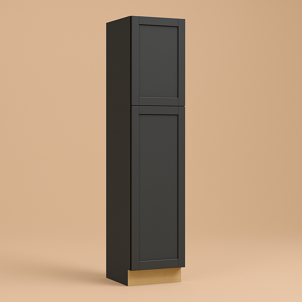 MILL'S PRIDE Richmond Venetian Onyx Shaker Pantry Cabinet, 18" W x 24" D x 90" H