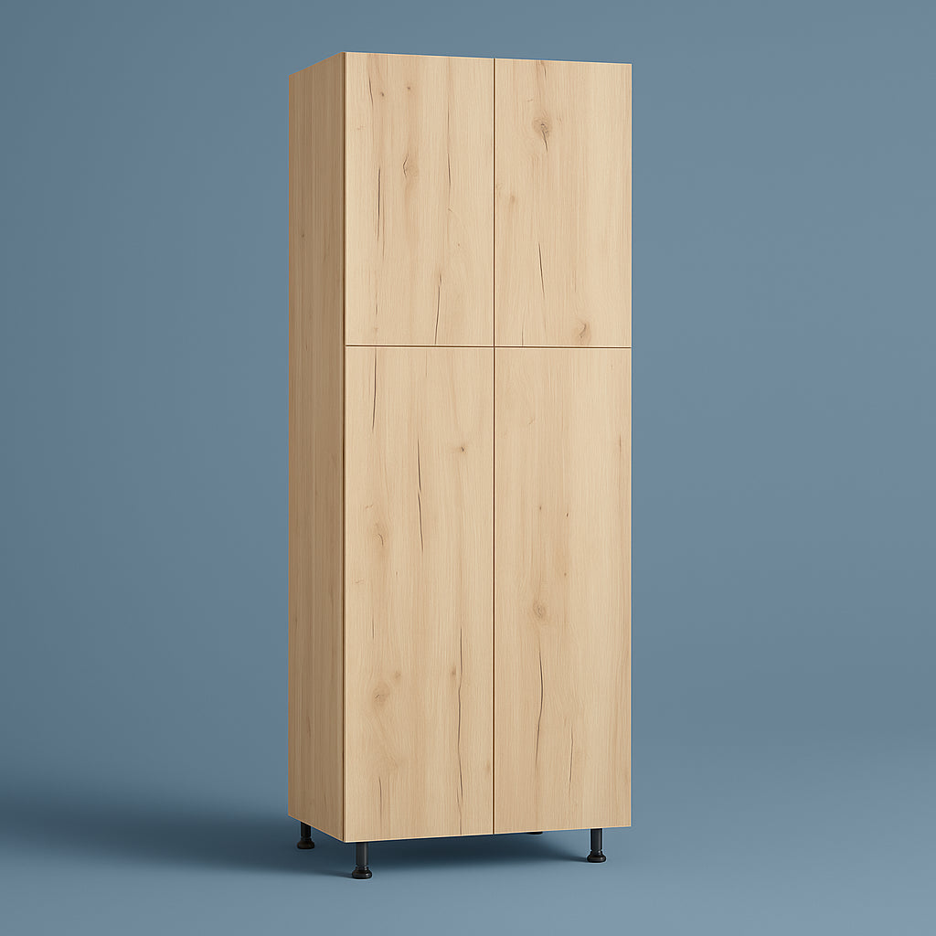 Cambridge Radiance Ready-to-Assemble Slab Pantry Kitchen Cabinet, Light Oak, 24x24x84 in.