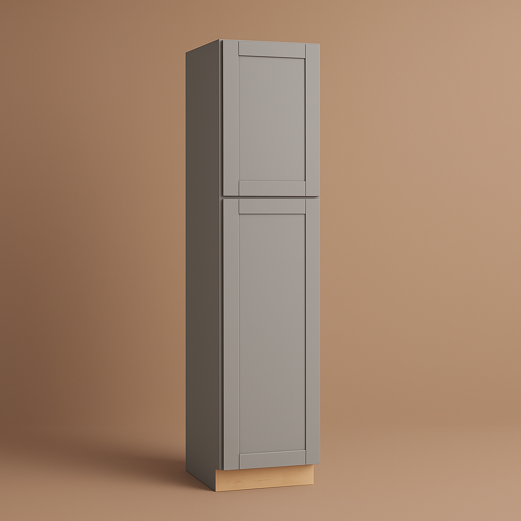 MILL'S PRIDE Richmond Vesuvius Gray Pantry Cabinet - 18" W x 24" D x 96" H