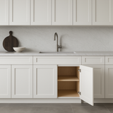 Bremen Cabinetry Shaker Base Cabinet with 2 Doors and 1 Drawer in White