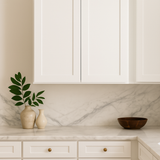 Bremen Cabinetry Shaker Wall Cabinet with Adjustable Shelves, White